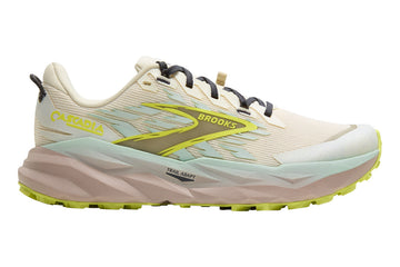 Brooks Cascadia 19 B Coconut/Misty Blue/Ebony Womens #color_grey